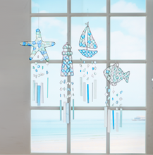 Load image into Gallery viewer, Sea Glass Wind Chimes