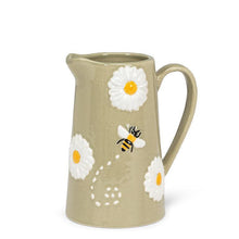 Load image into Gallery viewer, Jug with Daisies &amp; Bees