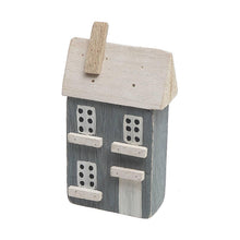 Load image into Gallery viewer, Single Blue House Wood Decor
