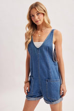 Load image into Gallery viewer, Medium Wash Lesley Romper