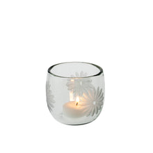 Load image into Gallery viewer, Daisy Glass Votive