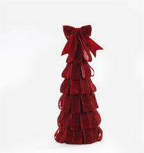 Load image into Gallery viewer, Burgundy Ribbon Bow Tree