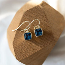Load image into Gallery viewer, Sky Blue Radiance Hoops