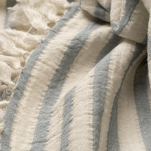 Load image into Gallery viewer, Blue Castaway Cotton Throw