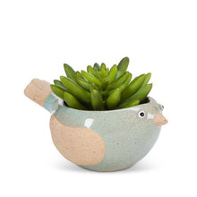Load image into Gallery viewer, Small Blue Bird Planter