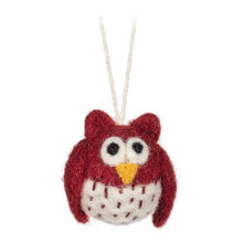 Load image into Gallery viewer, Mini Felt Owl Ornament