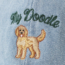 Load image into Gallery viewer, My Doodle Embroidered Denim Hat