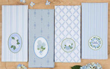 Load image into Gallery viewer, Hydrangea Wreath Embellished Dish Towel