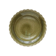 Load image into Gallery viewer, Round Scalloped Stoneware Bowl