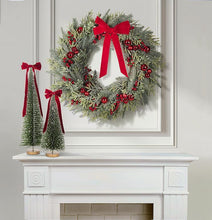 Load image into Gallery viewer, Red Velvet Bow Glitter Tree