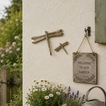 Load image into Gallery viewer, Driftwood Dragonfly Wall Decor