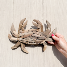 Load image into Gallery viewer, Driftwood Crab Wall Decor