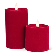 Load image into Gallery viewer, Burgundy Velvet LED Candle
