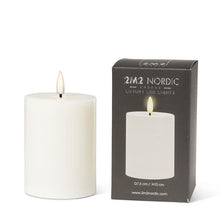 Load image into Gallery viewer, Sand Luxlite Medium Pillar Candle