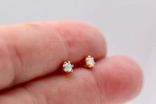 Load image into Gallery viewer, Micro Dot Opal Studs