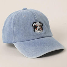 Load image into Gallery viewer, Australian Shepherd Embroidered Denim Hat