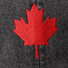 Load image into Gallery viewer, Canadian Maple Leaf Embroidered Denim Cap