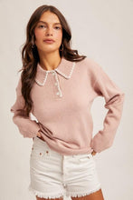 Load image into Gallery viewer, Pink June Embroidered Sweater