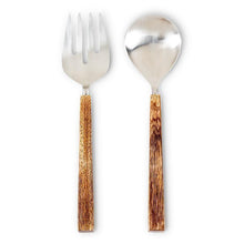Load image into Gallery viewer, Modern Slim Handle Salad Servers