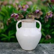 Load image into Gallery viewer, Glazed Cream Handle Vase
