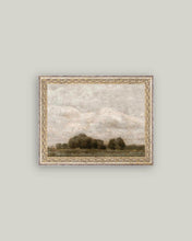 Load image into Gallery viewer, Tree &amp; Cloud Landscape Antique Framed Art
