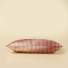 Load image into Gallery viewer, Red Ticking Stripe Pillow
