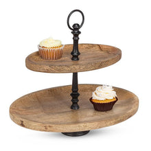 Load image into Gallery viewer, Oval Tiered Plate