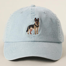 Load image into Gallery viewer, German Shepherd Embroidered Denim Cap