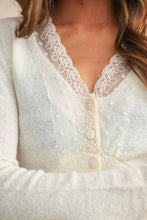 Load image into Gallery viewer, Audrey Lace Trim Detail Top