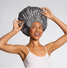 Load image into Gallery viewer, Adjustable Oversized Satin Hair Bonnet