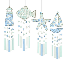 Load image into Gallery viewer, Sea Glass Wind Chimes