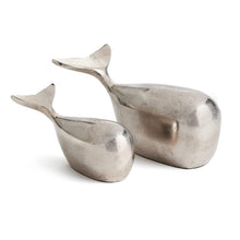 Load image into Gallery viewer, Silver Whale Figurines