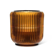 Load image into Gallery viewer, Amber Ribbed Votive
