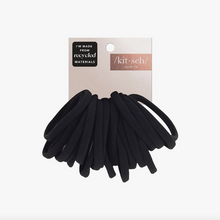 Load image into Gallery viewer, Black Eco-Friendly Nylon Hair Elastics