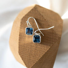 Load image into Gallery viewer, Sky Blue Radiance Hoops