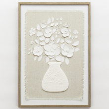 Load image into Gallery viewer, Neutral Flowers Canvas Framed Artwork