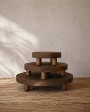 Load image into Gallery viewer, Walnut Heritage Round Risers | Primrose Home