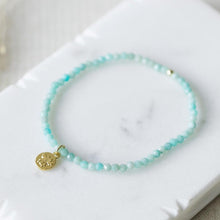 Load image into Gallery viewer, Amazonite Baby Bee Bracelet
