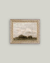 Load image into Gallery viewer, Tree &amp; Cloud Landscape Antique Framed Art