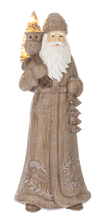 Load image into Gallery viewer, LED Woodland Santa Figurines