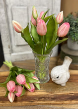 Load image into Gallery viewer, 12" Real Touch Light Pink Tulip Bundle