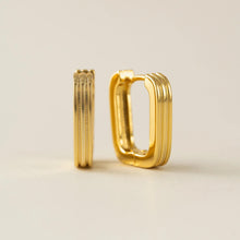 Load image into Gallery viewer, Groove Rectangle Earrings