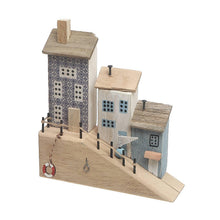 Load image into Gallery viewer, Wooden Triple Decor Houses