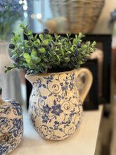 Load image into Gallery viewer, 6" Blue Heirloom Vase Pitcher