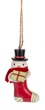 Load image into Gallery viewer, Vintage Snowman Stocking Ornaments