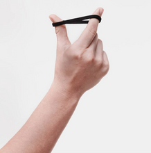 Load image into Gallery viewer, Black Eco-Friendly Nylon Hair Elastics