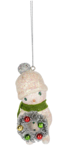 Load image into Gallery viewer, Playful Vintage Snowman Ornament
