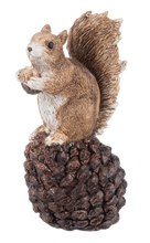 Load image into Gallery viewer, Squirrel on Pinecone Figurine