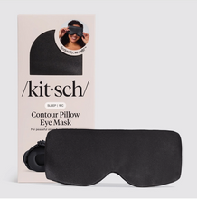 Load image into Gallery viewer, Black Contour Pillow Eye Mask