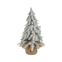 Load image into Gallery viewer, Snowy Fir Tree with Burlap Base